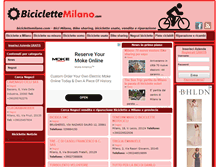 Tablet Screenshot of biciclettemilano.com